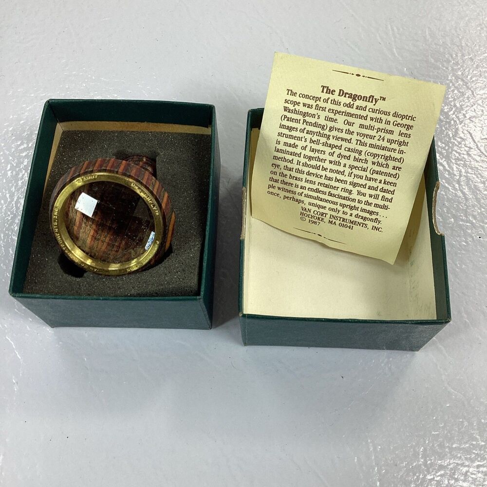 Vintage Van Cort Instruments Dragonfly Dioptic Scope Kaleidoscope 1987 In Box